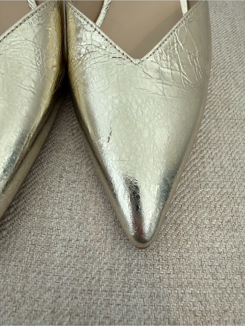 Dolce Vita Gold Metallic Keisha Ankle Strap Pumps (size 8.5) - Picture 5 of 10